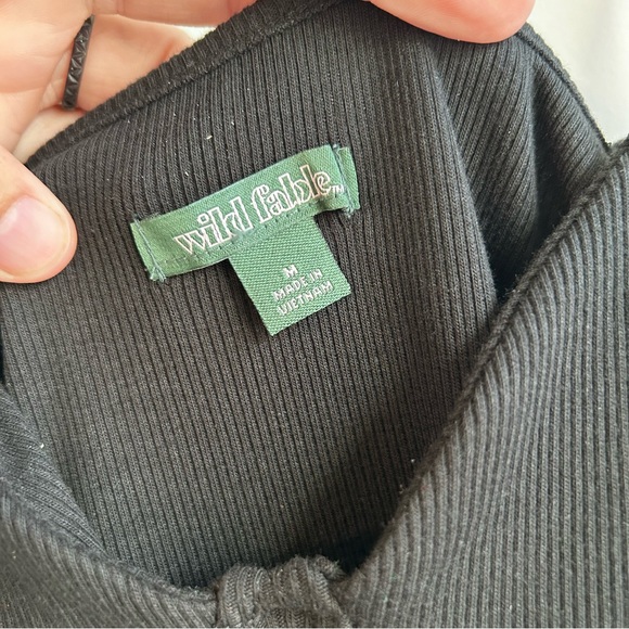 5/$25 Wild Fable Mini Dress, Sundress, Summer, Black, Medium, Ribbed - Picture 5 of 8